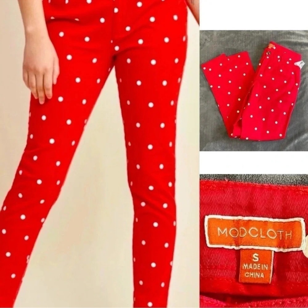 Modcloth Polka Dot Pants